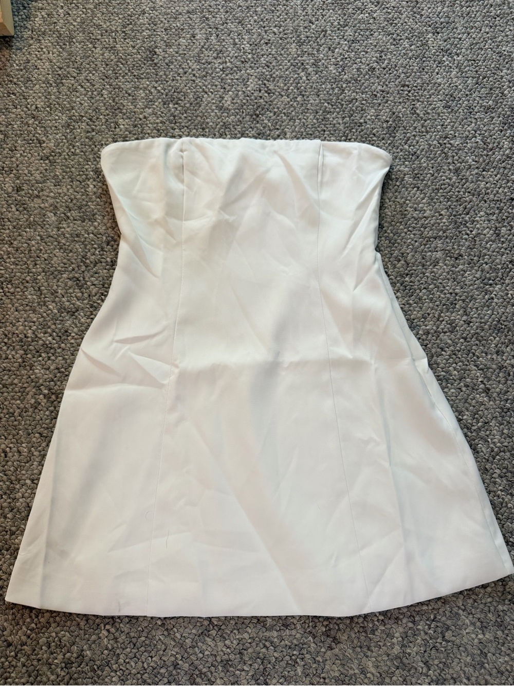 Peppermayo Strapless White A-Line Dress